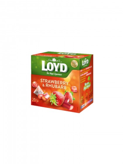 Ceai capsuni rubarba Loyd