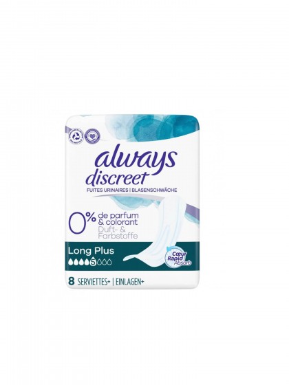 Always Discret Incont long plus 8buc