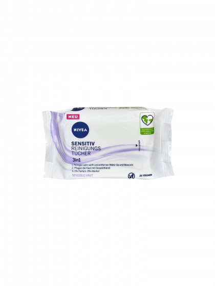 Servetele cosmetice Nivea 3in1 sensitiv 25buc