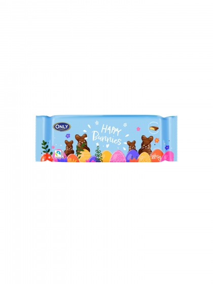 Biscuiti Happy bunny glazura cioco 225g