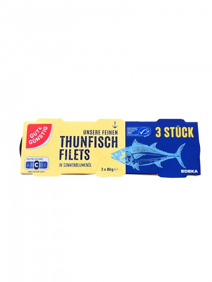 GG conserva ton in ulei fl soarelui 3x80g