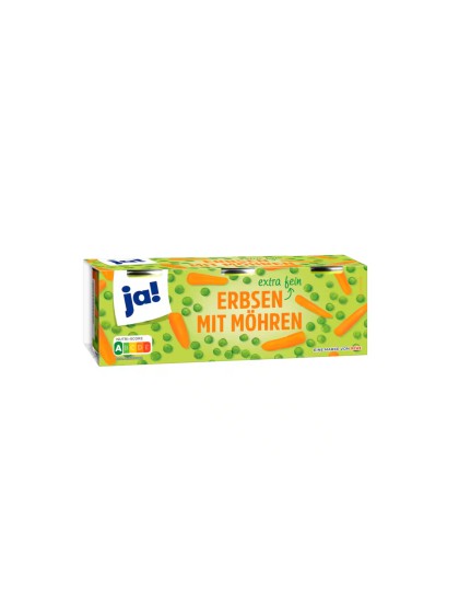 Conserva mazare cu morcovi ja 3x200g
