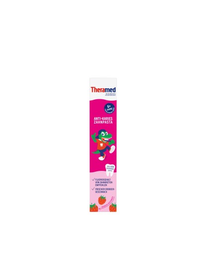 Therame pasta dinti Junior capsuni 75ml