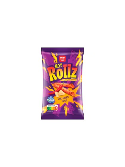 Chips porumb Hot Rollz chilli cheese 125g
