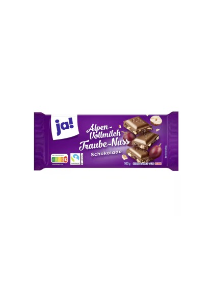 Ja ciocolata Traube Nuss 100g