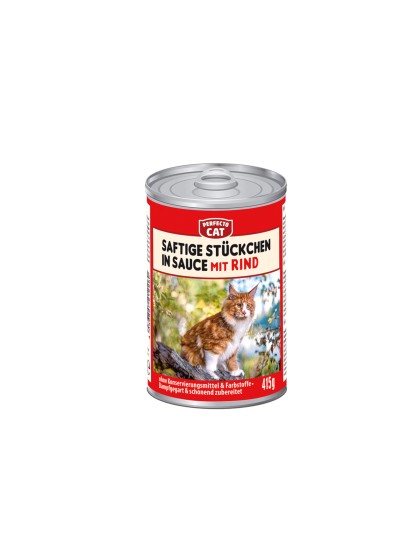 Perfecto Cat bucati in sos cu vita 415g