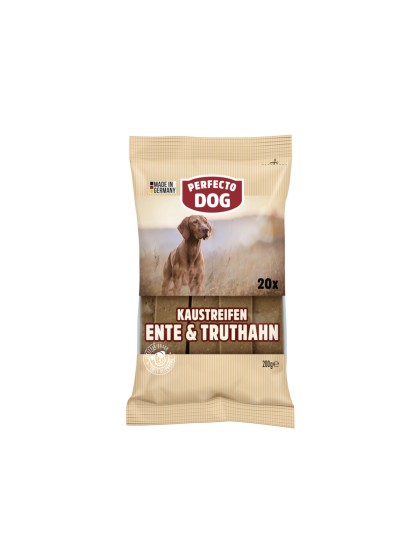 Perfecto Dog snack cu rata si curcan 20buc