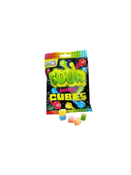 Sour Gummy Cubes Fruit gums 100g