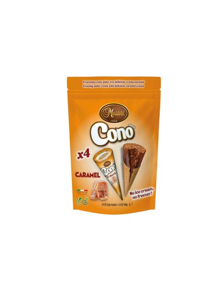 Cono waffle cones caramel 4x25g