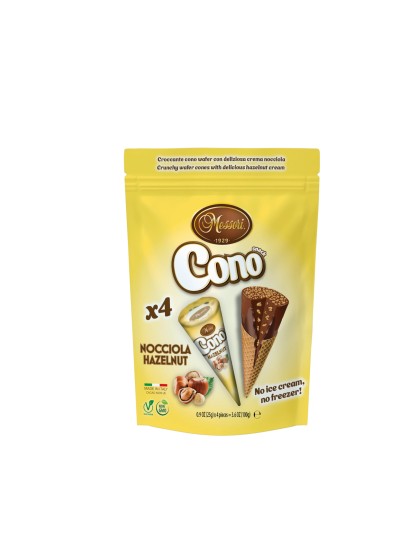 Cono waffle cones hazelnut 4x25g