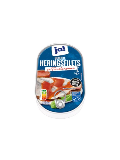 Hering file in sos tomat Ja 200g