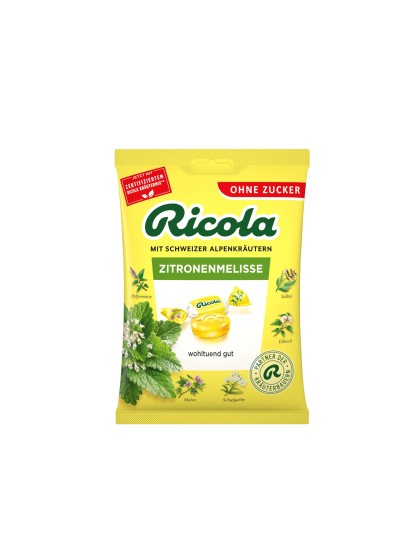 Ricola bomboane lamaie melisse fara zahar 75g