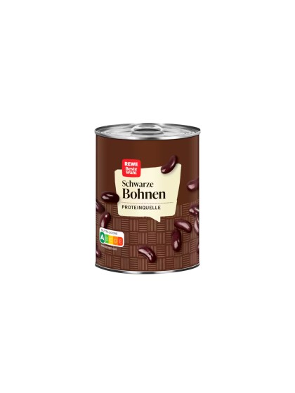Rewe Schwarze Bohnen fasole 400g