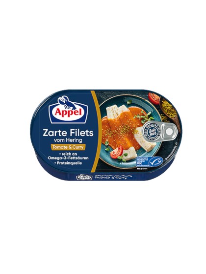 Appel file hering Curry 200g