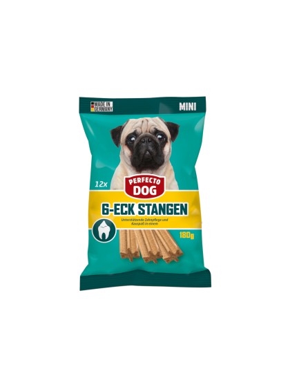 Perfecto Dog 6Eck Stangen mini 180g