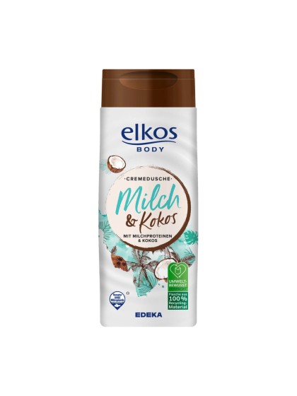 Elkos crema dus lapte cocos 400ml