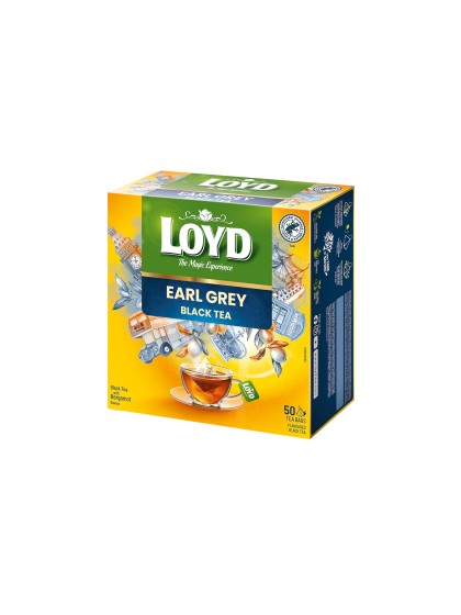 Ceai negru Early Grey cu aroma bergamota 50buc