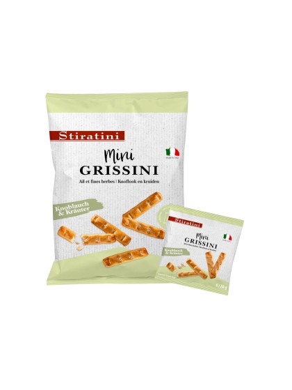 Mini Grissini usturoi si ierburi 6x20g