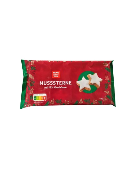 Rewe stelute Nussterne 115g