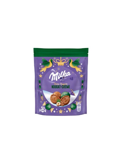Milka globulete ciocolata crema Nougat 82g
